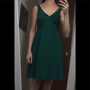 Moulinette Soeurs Emerald Green Silk Dress